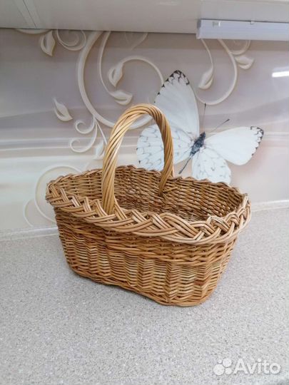 Корзина из натуральной лозы (ива)