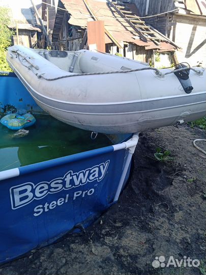 Надувная лодка пвх бу с мотором