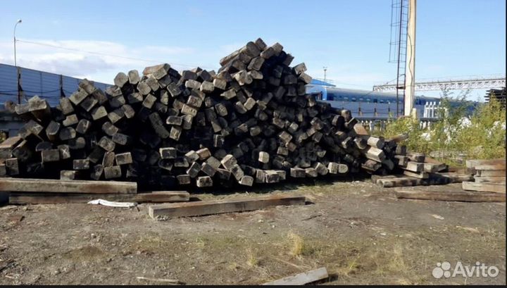 Шпалы деревянные железнодорожные б/у