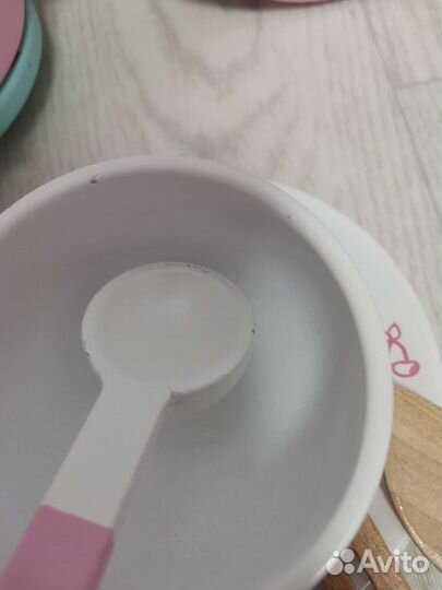 Набор деревянной посуды детский новый