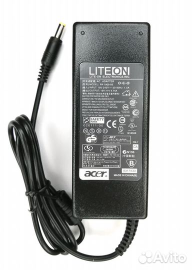 Блок питания для ноутбука Acer 19V 4.74A (5.5x1.7)