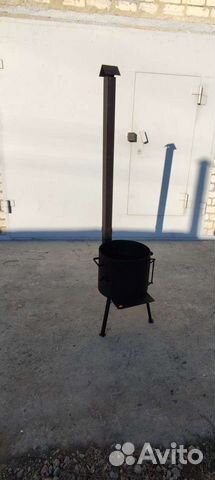 Печь под казан на 10 литров с трубой