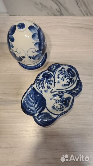 Гжель СССР посуда