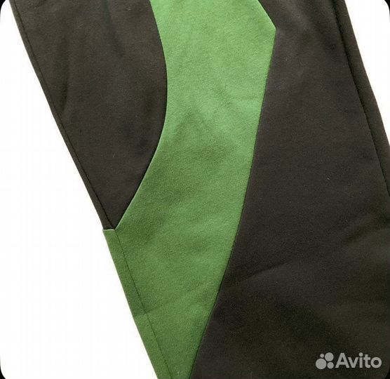 Штаны Corteiz 25 черные с белым