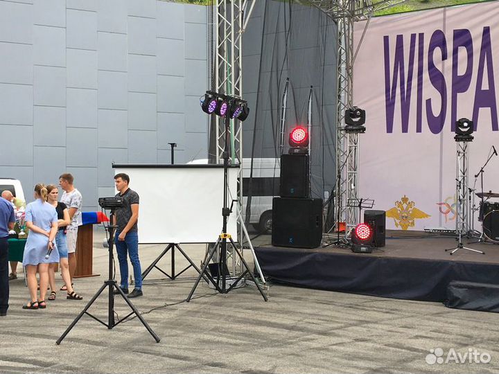 Аренда проектора, микрофонов, колонок