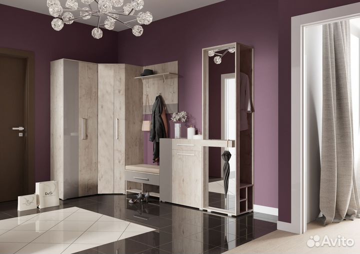 Новая Полка с зеркалом 800 