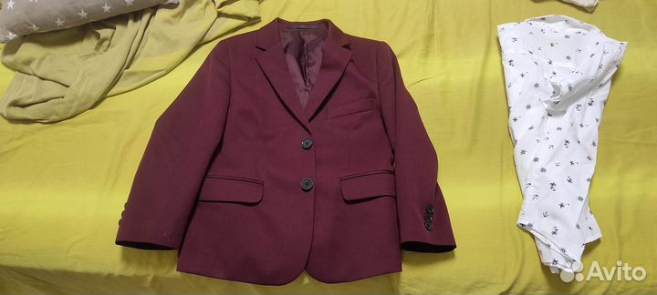 Пиджак бордо детский