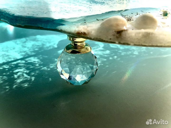 Ваза фруктовница из эпоксидной смолы Мальдивы