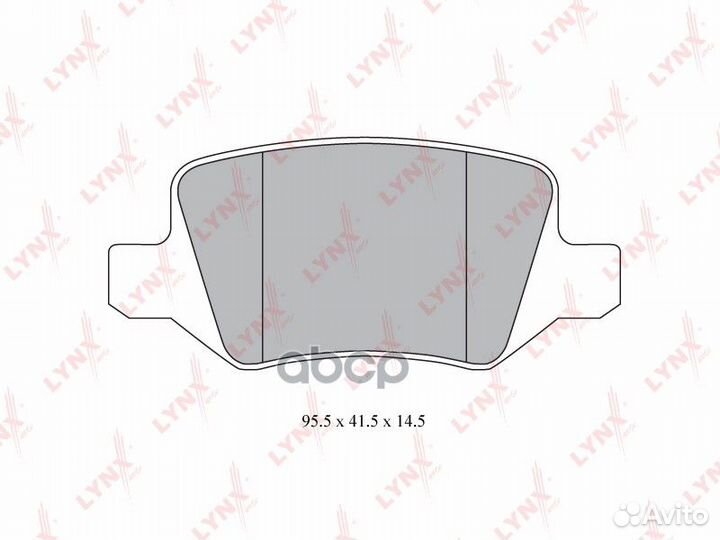 Колодки тормозные дисковые зад BD5310 lynxauto