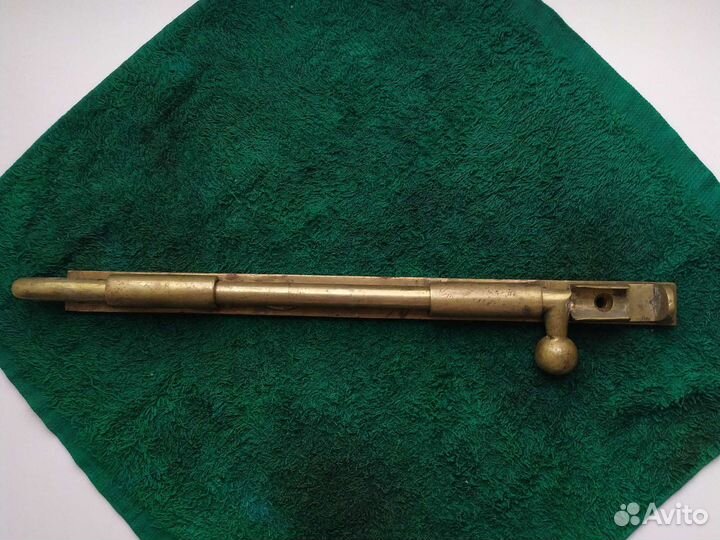 Задвижка, защелка щеколда.латунь 19 век 27 см