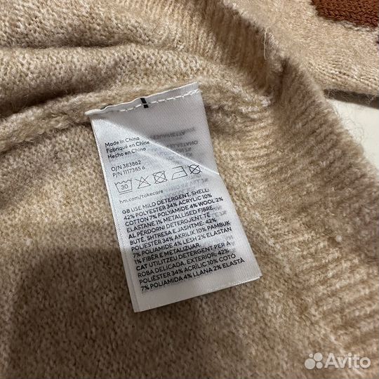 Свитер новогодний H&M 122/128 134/140