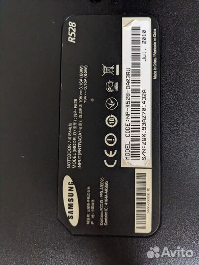 Ноутбук samsung R528