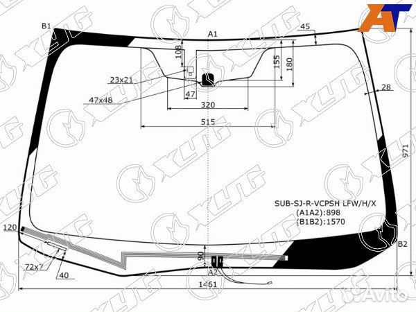 Стекло лобовое subaru forester