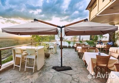 Зонт уличный. Зонт для веранды. Зонт для кафе