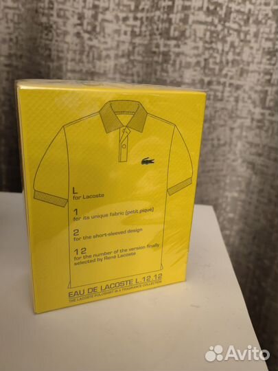 Lacoste 12.12 jaune optimistic edt 100