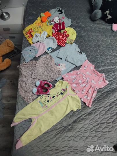 Детские вещи на девочку пакетом 92