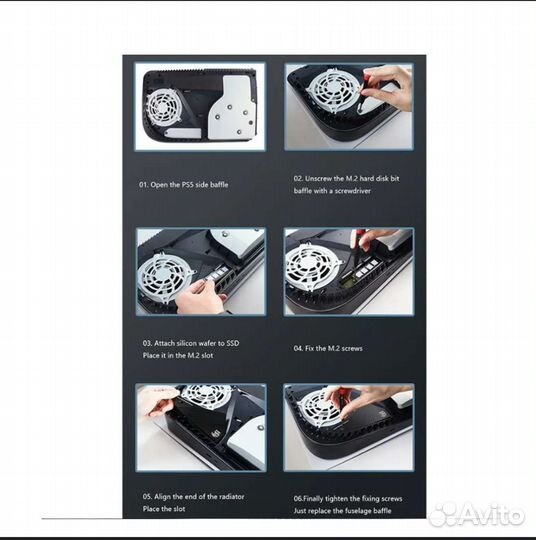Кулер для диска SSD m2 на Sony PS5