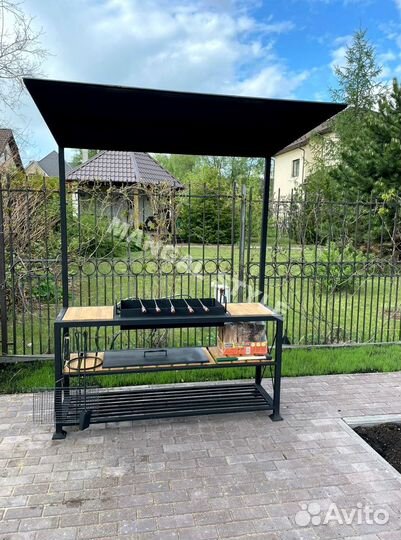 Мангал в стиле лофт