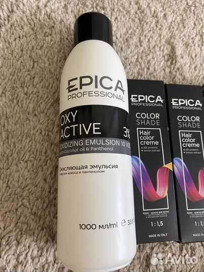 Эпика Epica окисляющая эмульсия и крем краски 4 шт