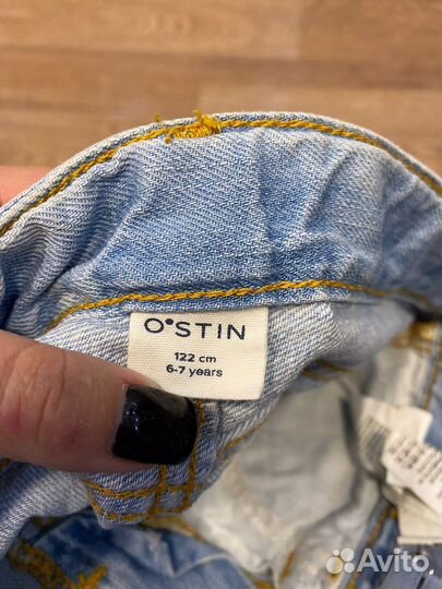 Джинсовые бриджи -шорты