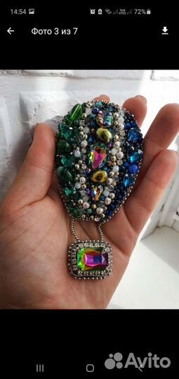 Брошь ручной работы