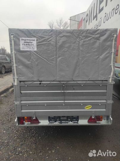 Прицеп 3015 с 2-мя бортами и тентом