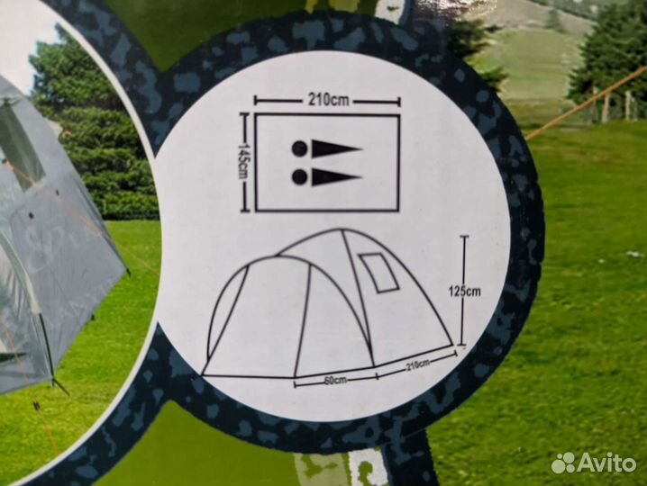 Палатка туристическая двухместная 1905
