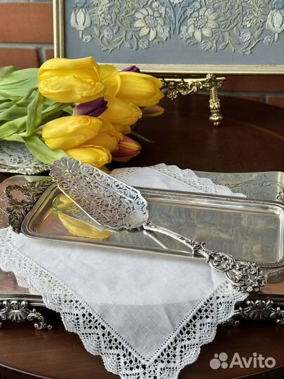 Лопатка для торта серебро Франция