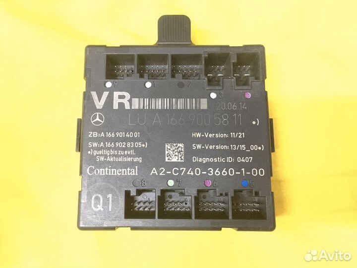 Блок управления двери Mercedes 166 156 117 Мерседе