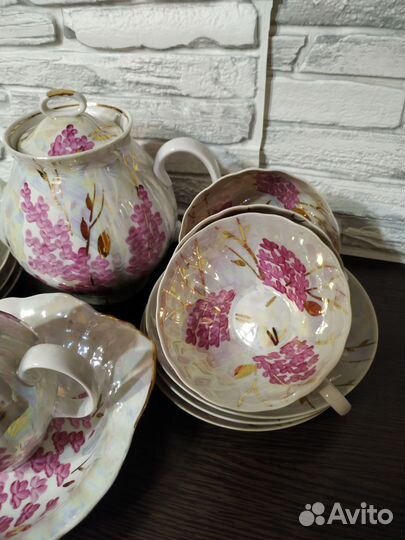 Чайный сервис фарфор СССР Новый. Дулево