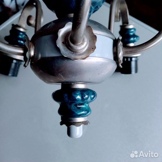 Люстра 80-х годов под реставрацию,на запчасти