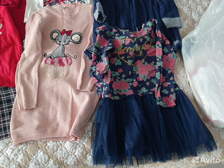 Детские вещи пакетом платья для девочки