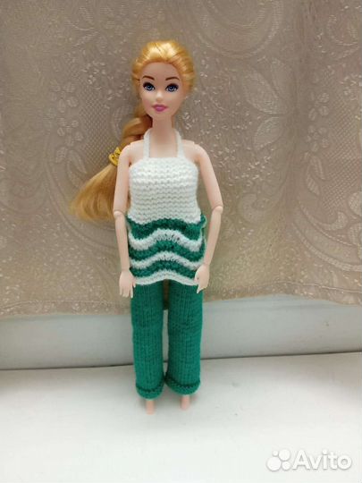 Вязаная одежда для барби