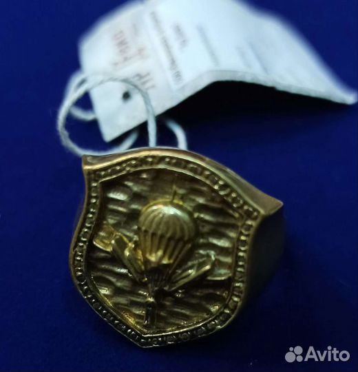 Перстень вдв бронза