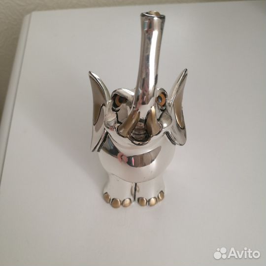 Статуэтка Слоник с посеребрением. Valenti Италия