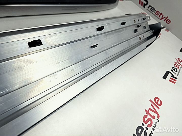 Подножки Land Cruiser Prado 120 Серебро