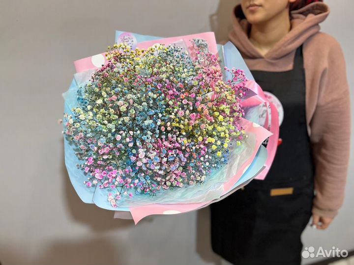 Букет из гипсофилы самовывоз доставка