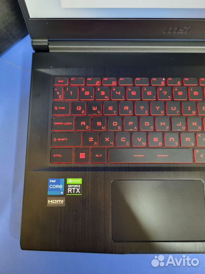 Ноутбук игровой MSI GF63 Intel i5 RTX 3050