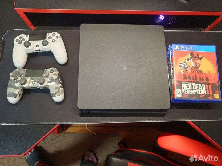 Sony playstation 4 slim 1 tb с играми