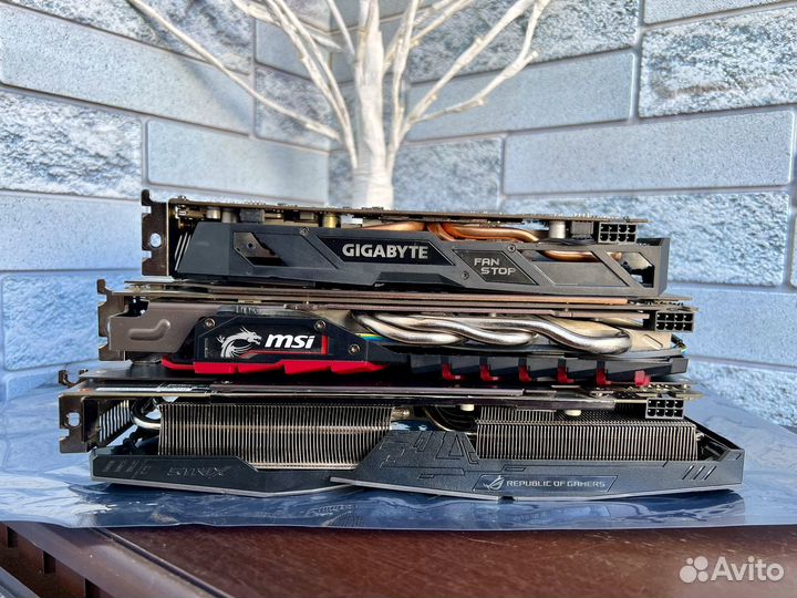 Видеокарта Rx 580 8GB Gigabyte/Msi/Asus