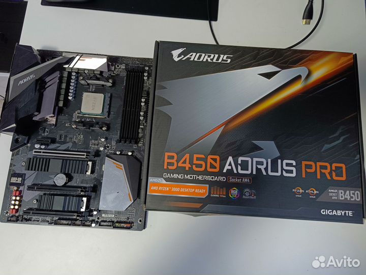 Материнская плата Gigabyte B450 aorus pro