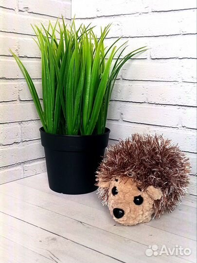 Мягкая игрушка ёжик вязаный ручной работы