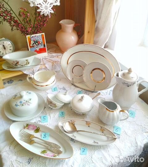 Посуда фарфор, гдр,Чехия,Хайта, лфз,Дулево СССР