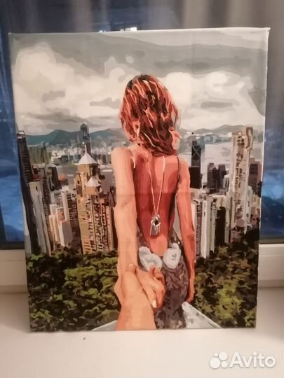 Картина 40*50 девушка в Гонконге