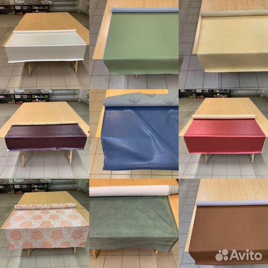 Искусственная кожа и ткани на отрез