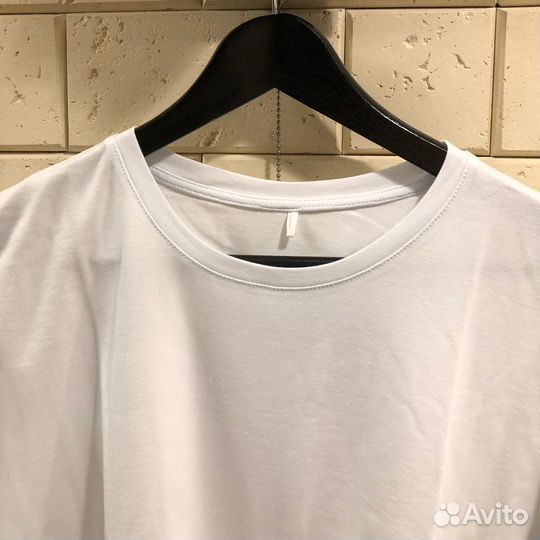 Футболка Белая хорошего качества оверсайз
