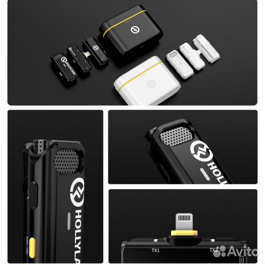 Радиосистема Hollyland Lark C1 Duo Lightning Белая