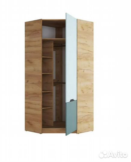 Шкаф угловой Rich дуб крафт золотой / кенди / суме