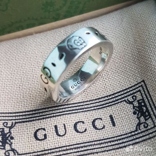 Кольцо Gucci Ghost узкое