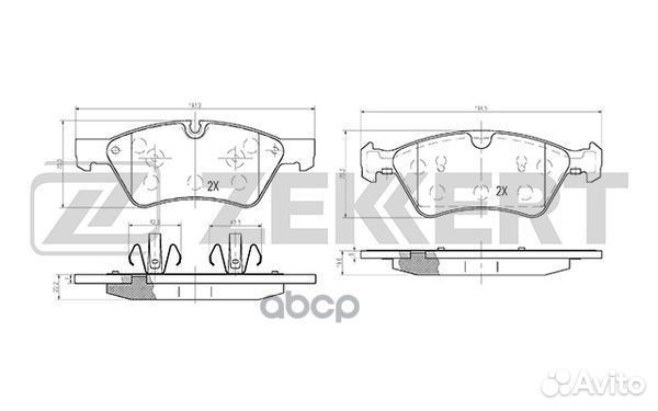 Колодки торм. диск. передн. MB E-Class (211) 03